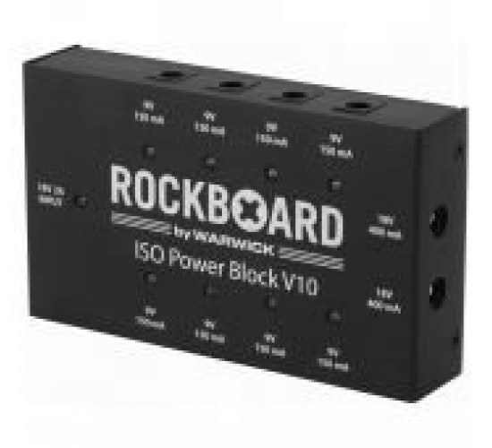 Rockboard RBO POW BLO ISO 10V2 ISO Power Block V10 Multi Power Supply, Multi regional блок питания для педалей