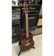 Fender CD-60SCE Dread All-Mah WN электроакустическая гитара, цвет натуральный USED