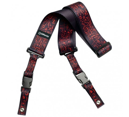 DiMarzio DD2243 Ремень для гитары Steve Vai Cliplock Art Guitar Strap Black