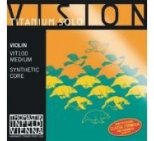 Thomastik VIT100 Vision Titanium Solo Комплект струн для скрипки размером 4/4, среднее натяжение