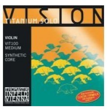 Thomastik VIT100 Vision Titanium Solo Комплект струн для скрипки размером 4/4, среднее натяжение