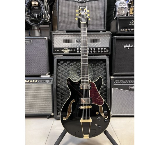 Ibanez Artcore Expressionist AMH90-BK полуакустическая электрогитара, цвет черный USED