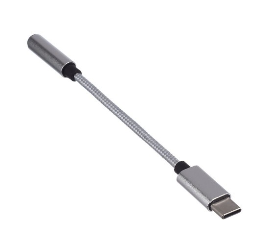 GoPower 00-00027481 Переходник AUX 3.5мм (f)-Type-C (m), 0.1м ПВХ белый