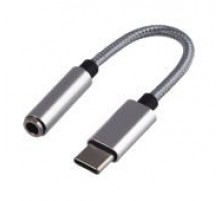 GoPower 00-00027481 Переходник AUX 3.5мм (f)-Type-C (m), 0.1м ПВХ белый