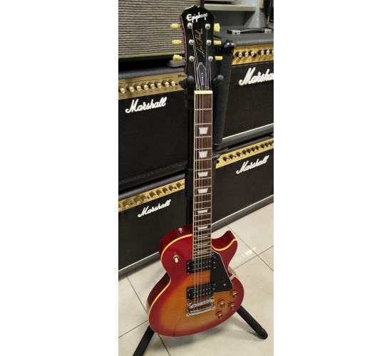 Epiphone Les Paul Standard Cherry Red Sunburst электрогитара, Корея 1998 USED