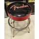 Fender Red Sparkle Logo Barstool 24 стул для гитариста, черный с красными блестками USED