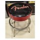 Fender Red Sparkle Logo Barstool 24 стул для гитариста, черный с красными блестками USED