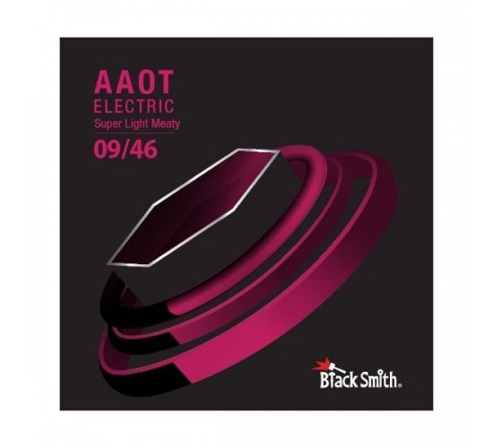 BlackSmith AAOT Electric Super Light Meaty 09/46 струны для электрогитары, 9-46, улучшенное покрытие
