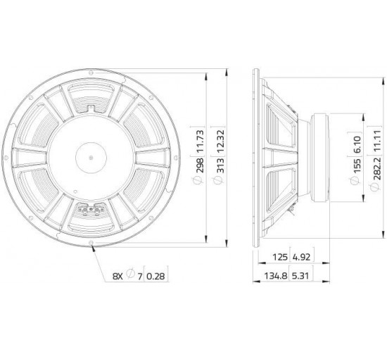 Lavoce WSF121.70G Динамик 12