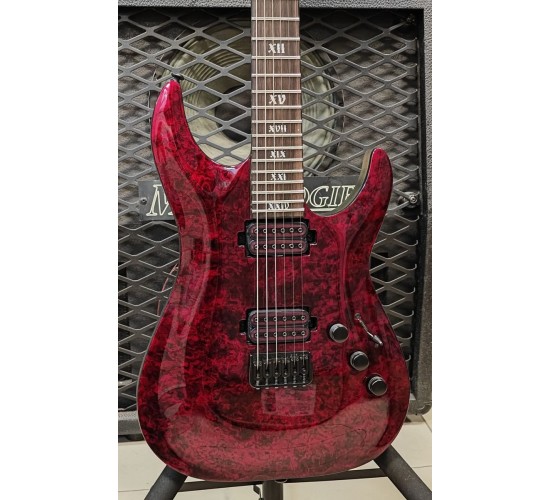 Schecter C-1 Apocalypse Red Reign электрогитара, Корея, цвет красный USED