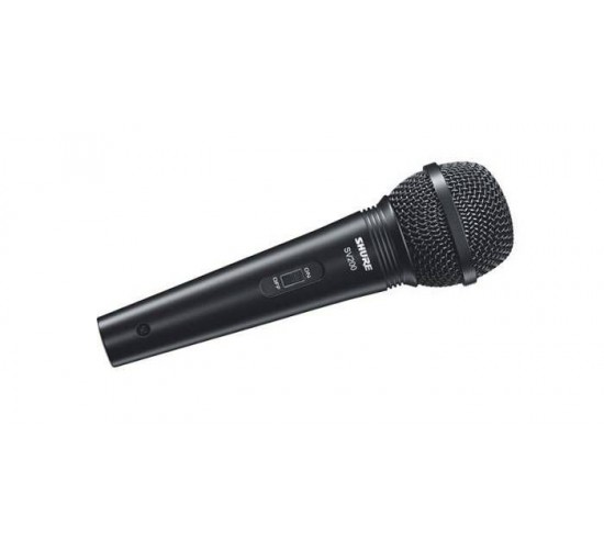 Shure SV200-A микрофон динамический вокальный с выключателем и кабелем (XLR-XLR), черный
