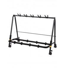 Hercules GS525B Plus Стенд гитарный демонстрационный для 5-ти гитар, сменные колесики