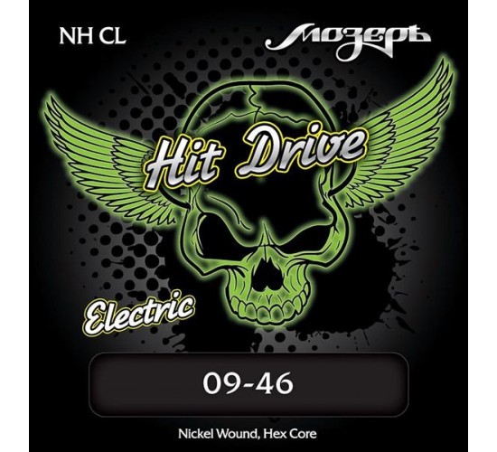 Мозеръ NH-CL Hit Drive Custom Light Комплект струн для электрогитары, 9-46