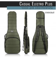 Bag&music BM1182 Electro CASUAL Plus Чехол для электрогитары лёгкий утепленный, цвет оливковый