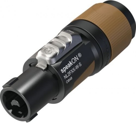 Neutrik NL2FXX-W-S кабельный разъём Speakon 2-контактный