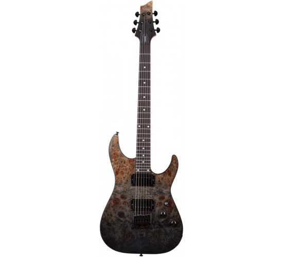 Schecter C-1 Standard BFBB электрогитара, цвет Black Fade Burst Burl (BFBB)