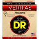 DR VTA-12 Veritas Комплект струн для акустической гитары, фосфорная бронза, 12-54
