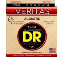 DR VTA-12 Veritas Комплект струн для акустической гитары, фосфорная бронза, 12-54