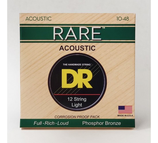 DR RPL-10/12 RARE Комплект струн для 12-струнной акустической гитары