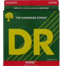DR RPM-12 Rare Комплект струн для акустической гитары, фосфорная бронза, 12-54
