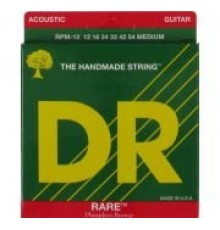DR RPM-12 Rare Комплект струн для акустической гитары, фосфорная бронза, 12-54