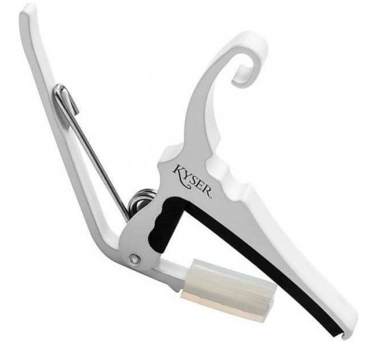 Kyser KG6W каподастр для акустической гитары, цвет белый