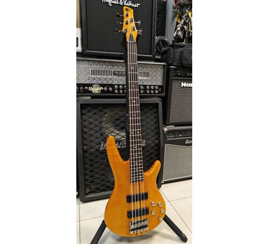 Ibanez SR905FM AM 5-ти струнная бас-гитара, цвет Amber, Корея USED