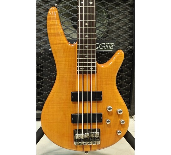Ibanez SR905FM AM 5-ти струнная бас-гитара, цвет Amber, Корея USED