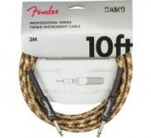 Fender 10' Professional Inst CBL Desert Camo инструментальный кабель, светло-коричневый твид, длина 3м