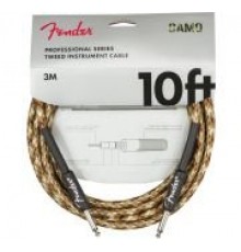 Fender 10' Professional Inst CBL Desert Camo инструментальный кабель, светло-коричневый твид, длина 3м