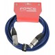 FORCE FMC-05/4,5 BL микрофонный кабель, XLR (F) -XLR (M), 4,5 метра