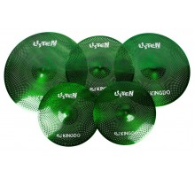 KingDo LISTEN SET 14«+16»+18«+20» GREEN комплект тарелок, специальный сплав, medium