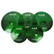 KingDo LISTEN SET 14«+16»+18«+20» GREEN комплект тарелок, специальный сплав, medium