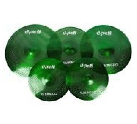 KingDo LISTEN SET 14«+16»+18«+20» GREEN комплект тарелок, специальный сплав, medium