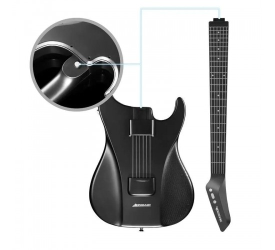 Aeroband 004 Black Электрогитара, цвет черный, с чехлом