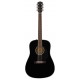 Fender CD-60S BLK WN акустическая гитара, цвет черный, выставочный образец