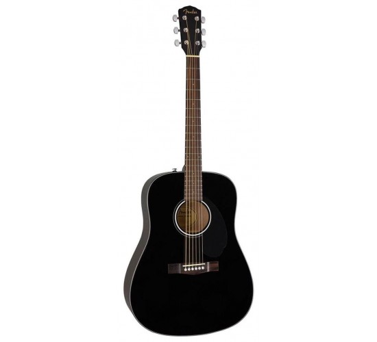 Fender CD-60S BLK WN акустическая гитара, цвет черный, выставочный образец