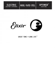 Elixir 16246 Optiweb одиночная струна для электрогитары, никель, .046