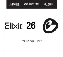 Elixir 16226 Optiweb одиночная струна для электрогитары, никель, .026