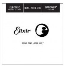 Elixir 15226 Nanoweb одиночная струна для электрогитары, никель, .026