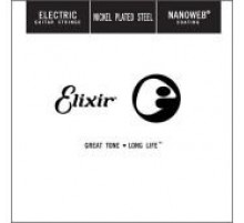 Elixir 15326 Nanoweb одиночная струна для электрогитары, никель, .036