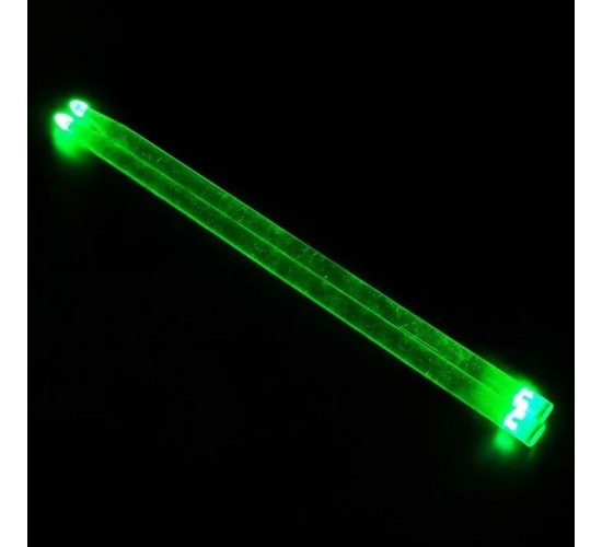 LED Green 5А светящиеся барабанные палочки, цвет зеленый