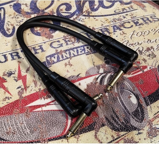 GS Cable патч-кабель инструментальный, 30 см (кабель Klotz AC106SW, разъемы Amphenol) USED