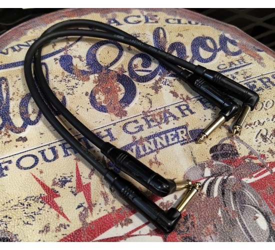 GS Cable патч-кабель инструментальный, 30 см (кабель Klotz AC106SW, разъемы Amphenol) USED