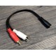 Кабель-переходник Jack 3.5 (M)/2xRCA (F)
