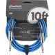 Fender 10' Contour Instrument Cable Lake Placid Blue Инструментальный кабель, 3 м