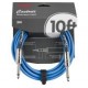 Fender 10' Contour Instrument Cable Lake Placid Blue Инструментальный кабель, 3 м