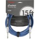 Fender 15' Contour Instrument Cable Lake Placid Blue Инструментальный кабель, 4,5 м