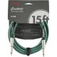 Fender 15' Contour Instrument Cable Sherwood Green Инструментальный кабель, 4,5 метра