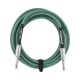 Fender 15' Contour Instrument Cable Sherwood Green Инструментальный кабель, 4,5 метра